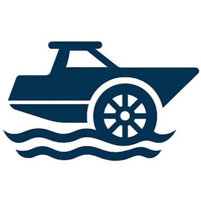 Amphibious design: Suitable for both land and water